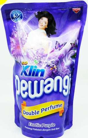 SO klin Pewangi  EXOTIC PURPLE Double perfume Softener 900 ML (#10)