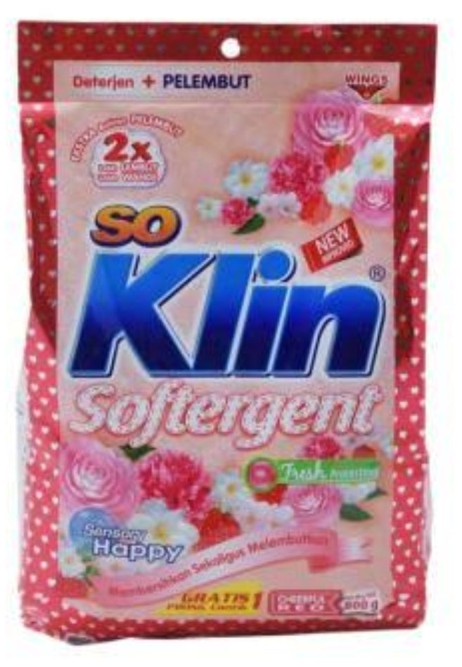 So Klin CHEERFUL RED POWDER Detergent +softener 770 g (B)