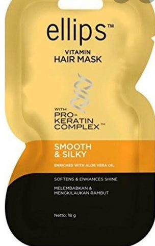 Ellips hair masks yellow and gold