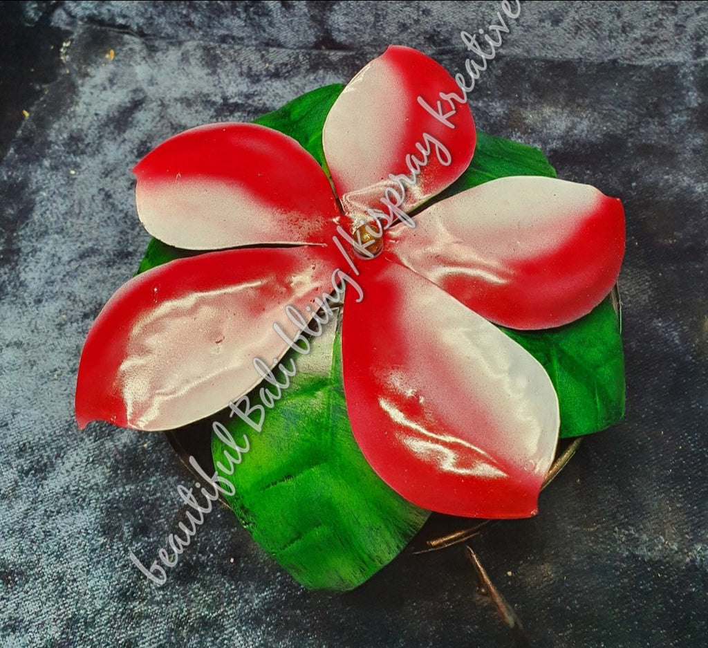 Mosquito coil holder frangipani  flower pink