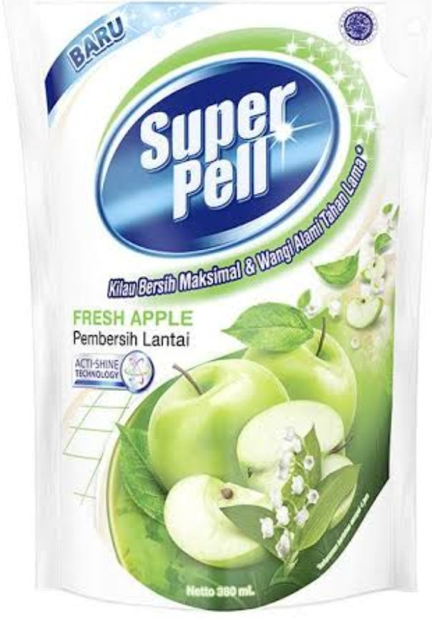 SUPER PELL floor cleaner FRESH APPLE NEW 770 ml (#21,19,e)