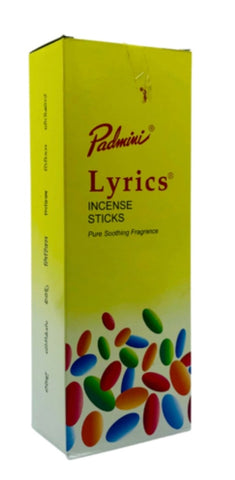Incense Padmini Brand Incense Lyrics Sticks 20 sticks per pack Hexagonal (#T)