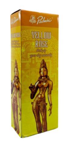 Incense Kamini Brand Incense Yellow Rose Sticks 20 sticks per pack Hexagonal (#T)