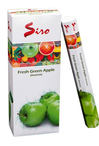 Incense Siro Brand Incense Sticks Fresh Green Apple 20 sticks per pack Hexagonal