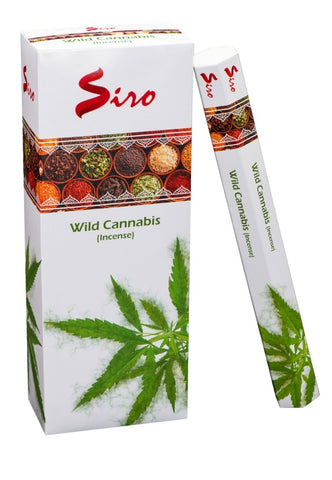 Incense Siro Brand Incense Sticks Wild Cannabis 20 sticks per pack Hexagonal