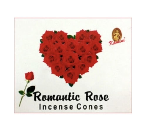 Incense Kamini Brand Incense CONES Romantic Rose 10 cones per pack