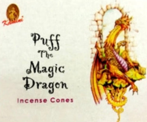 Incense Kamini Brand Puff the Magic Dragon Incense CONES 10 cones per pack (#T)