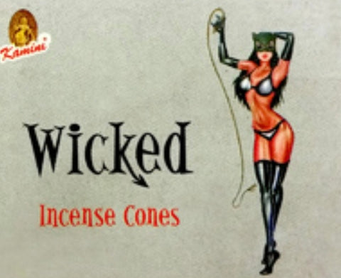 Incense Kamini Brand Incense Wicked CONES 10 cones per pack (#T)