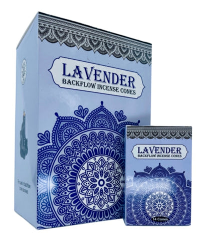 Incense Sacred Tree Brand Incense BACKFLOW CONES Lavender 14 cones per pack (#T)