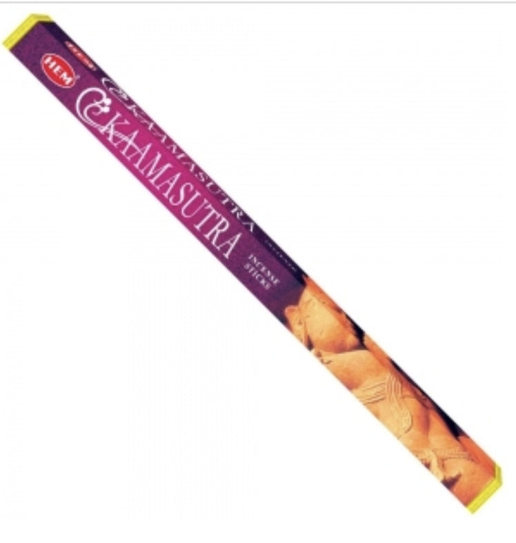 INCENSE, HEM brand, KAMA SUTRA STICKS 8 sticks SQUARE