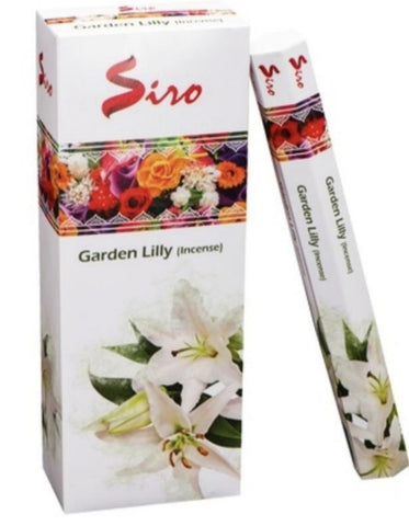 Incense Siro Brand Incense Sticks Fresh Garden lily 6 PACKETS 20 sticks per pack Hexagonal