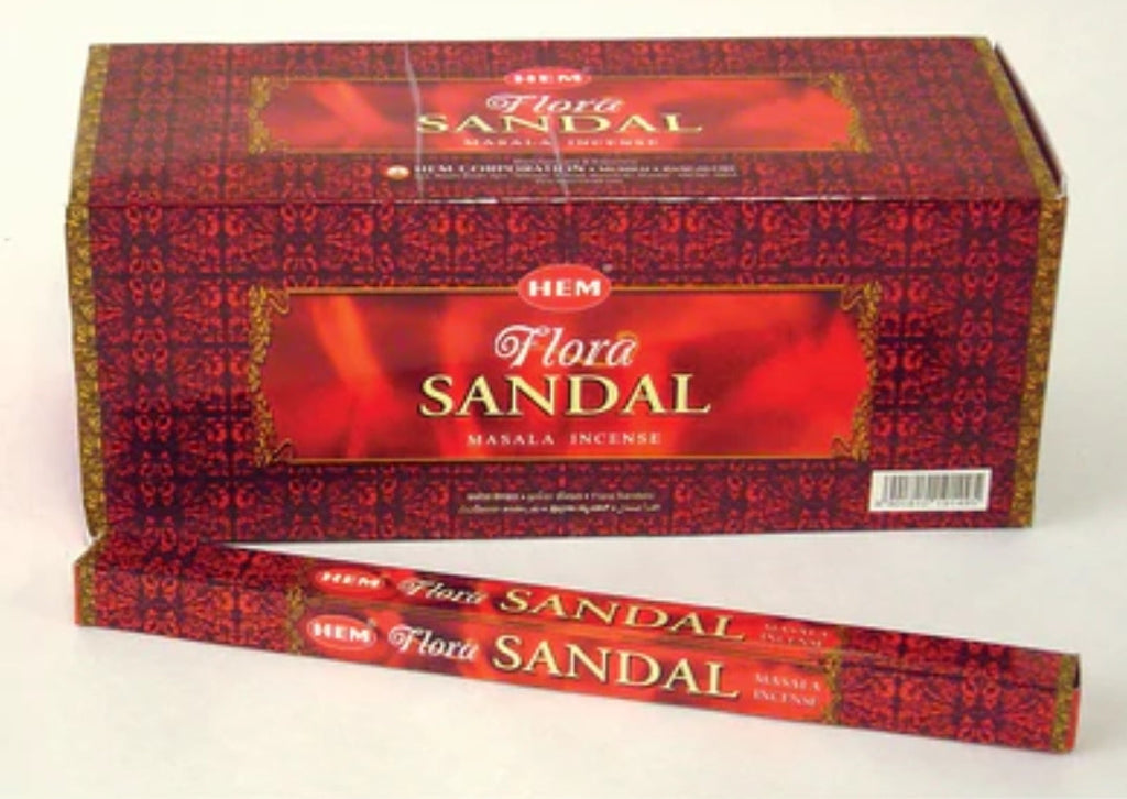 Incense HEM Brand Incense SANDAL MASALA Sticks 8 sticks SQUARE 10 PACKS