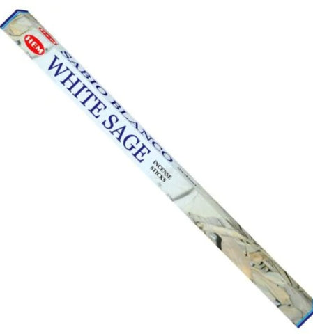 Incense HEM Brand Incense WHITE SAGE Sticks 8 sticks SQUARE