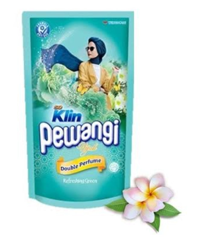 SO Klin FABRIC SOFTENER PEWANGI REFRESHING GREEN 800ml size packets (#10)