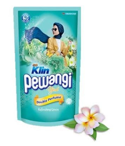 SO Klin FABRIC SOFTENER PEWANGI REFRESHING GREEN 800ml size packets (#10)