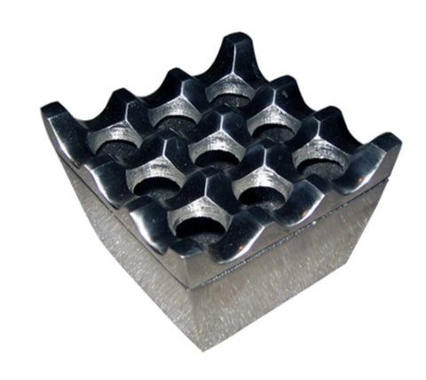 Ash tray, metal approx 7 cm x 7 cm (#40)