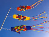 Windsock, fish Flag, XXL approx 94cm body length, approx 144cm head to end ribbons (#A)