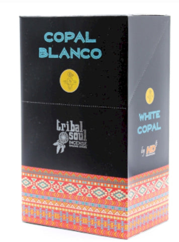 Incense Tribal Soul Brand Incense BACKFLOW CONES White Copal 10 Jumbo cones per pack (#T)