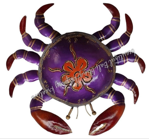 Mosquito coil holder crab purple with flower