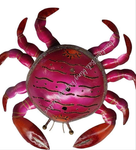 Mosquito coil holder crab pink with lines
