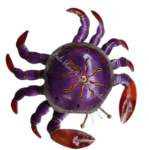Mosquito coil holder crab purple with sun