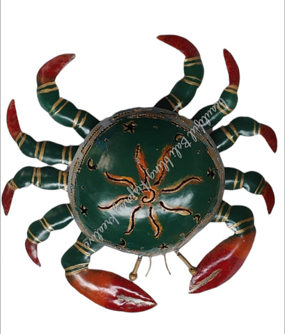 Mosquito coil holder crab british racing green with sun