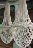 Shell hanging Chandelier approx 80cm x 28cm. NO ELECTRICAL COMPONENTS (#7)