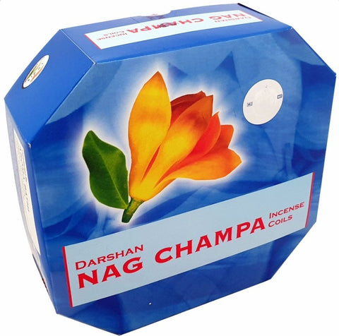 24 hour Darshan brand NAG CHAMPA incense coils