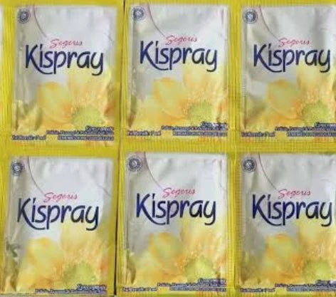 BULK BUY Kispray YELLOW 12 x 7 ml  sachets buy 10 receive 11