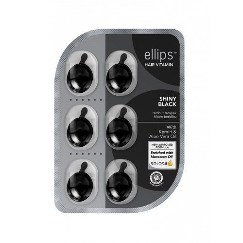 BUY BULK Ellips sheet of 6 capsules  of hair oil SHINY BLACK buy 10 receive 11