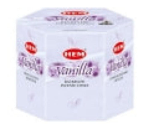 Incense Hem Brand Incense BACKFLOW CONE Vanilla 40 cones per pack (#T)