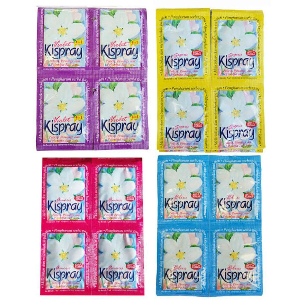 BULK BUY Kispray, MIXED 12 x 6 ml  sachets buy 10 receive 11