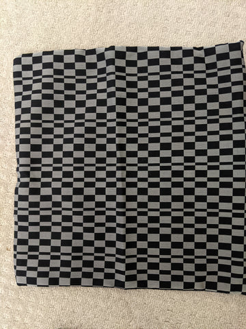 Cushion cover, black and grey checks approx 40 cm x 40 cm #6
